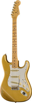 Fender Fat 64 Stratocaster AagOGs Ltd Aged Aztec Gold over Gold Sparkle