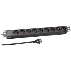 EFB EK631FR.1 19? 1HE Steckdosenleiste 9 x UTE ohne Schalter EK631FR1