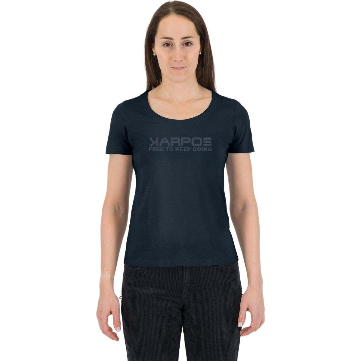 Karpos Loma Cotton W T-shirt carbon/ writing print (050) M 2532092-050-M