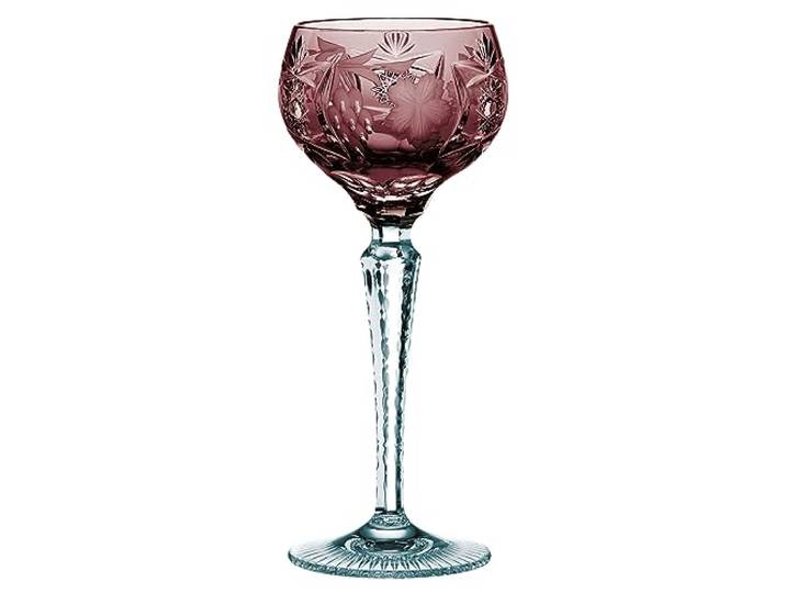 Nachtmann Weinglas mit Schliffdekoration, 230 ml, dunkelrot, Traube, 35947, Römerglas aus Bleikristall, spülmaschinenfest, Made in Germany
