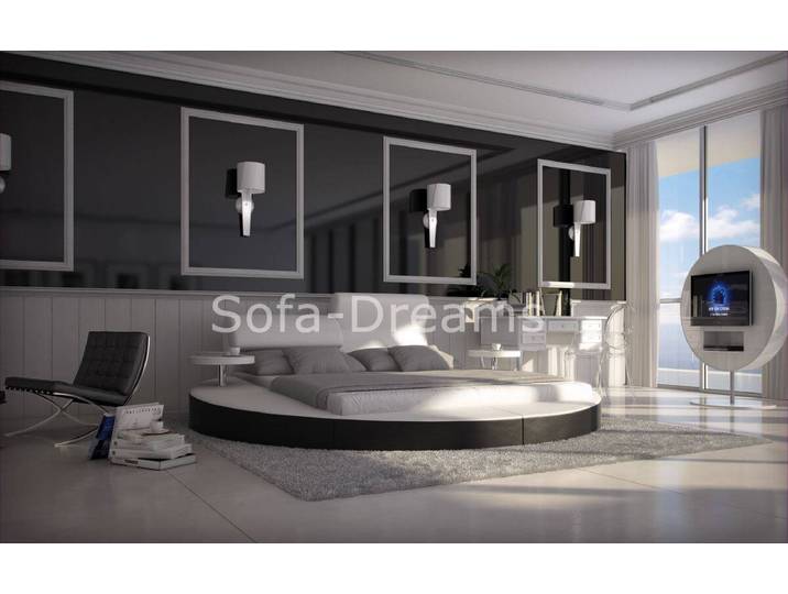Komplettbett Napoli Weiß-Schwarz 180x200 cm