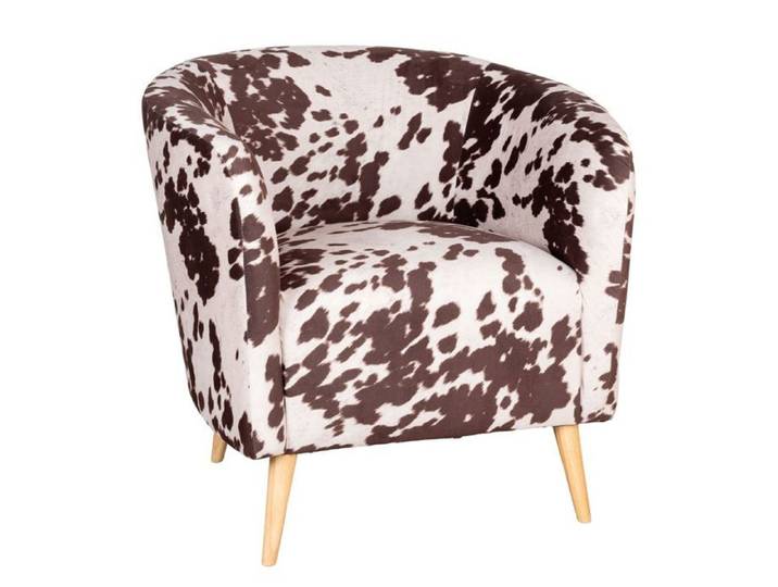 Fauteuil effet peau de vache Grand