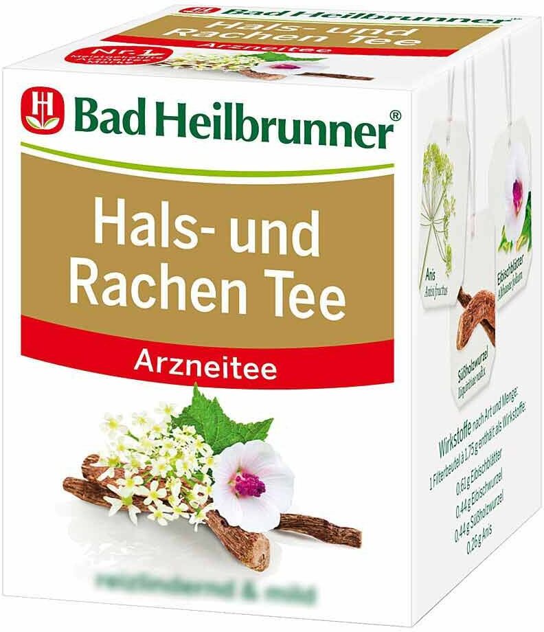 Bad Heilbrunner Tee Hals- und Rachen Filterbeutel 8X1.75g
