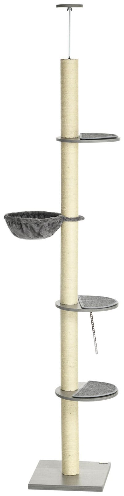 PawHut Krabboom met verstelbare hoogte voor katten