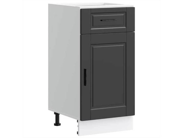 Meuble de cuisine - Vidaxl - Armoire de cuisine - Porto noir bois d'ingénierie_Montage Simplifié @106