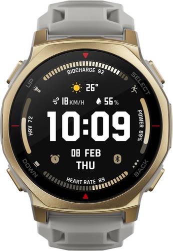 Amazfit T-Rex 3 Pro Smartwatch 44mm Gold, Grau
