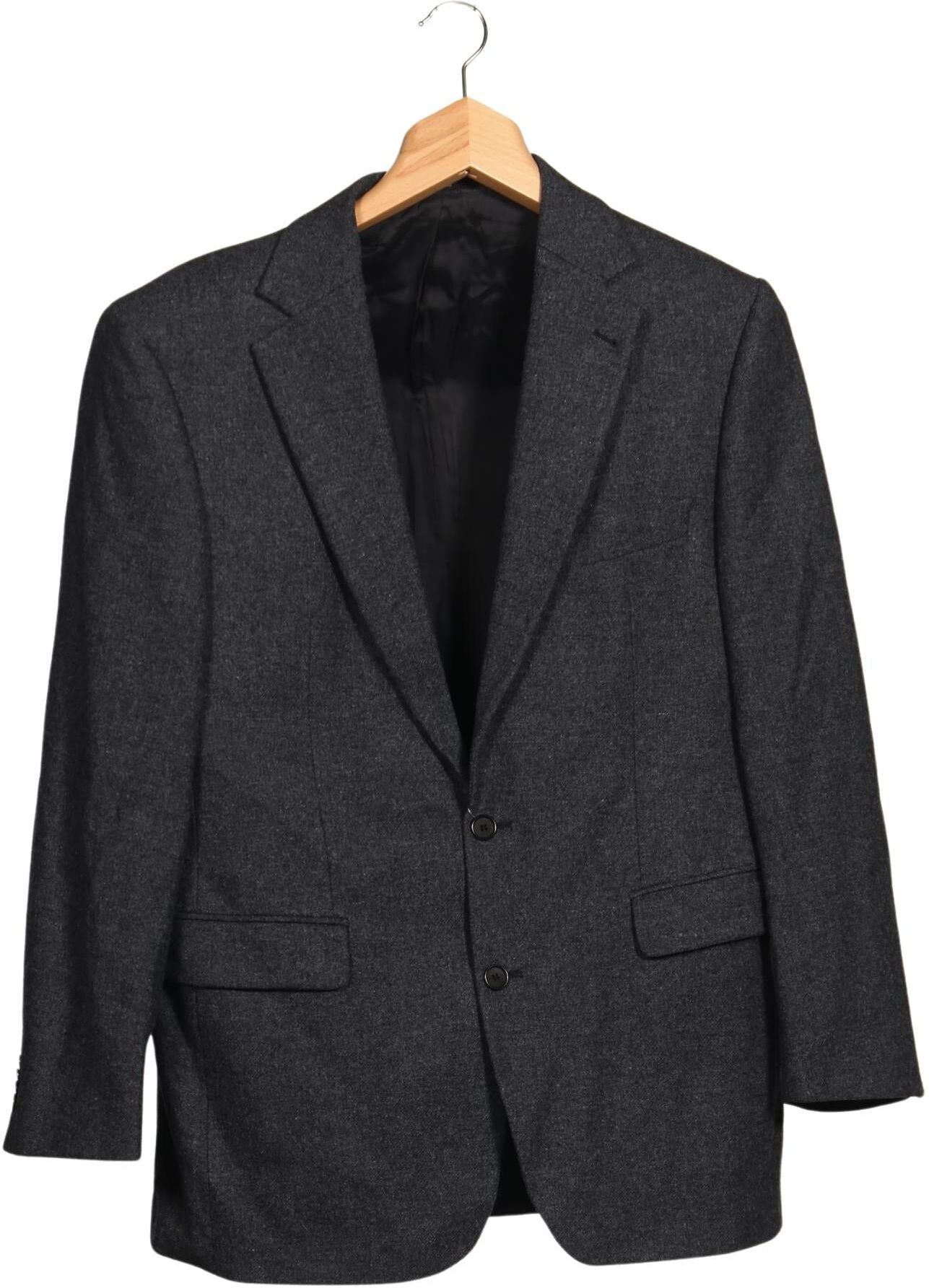 Bugatti Herren Sakko, Grau, Gr. EU 52, Schurwolle / Viskose - Second Hand
