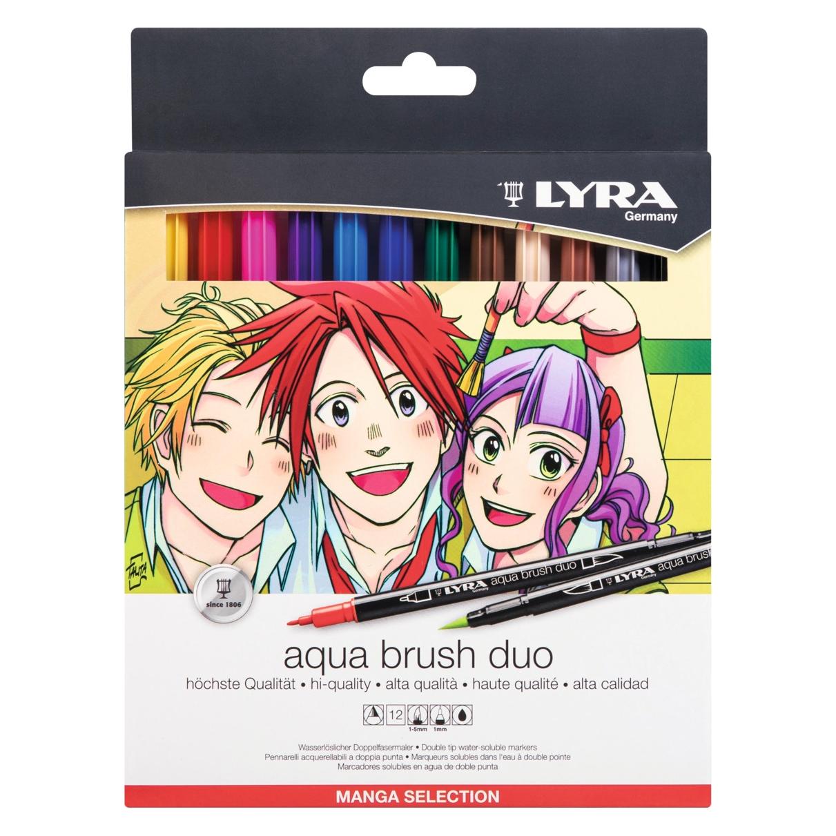 Lyra L6521121 Aqua Brush Duo Selection, Auswahl Manga (12x) (L6521121)
