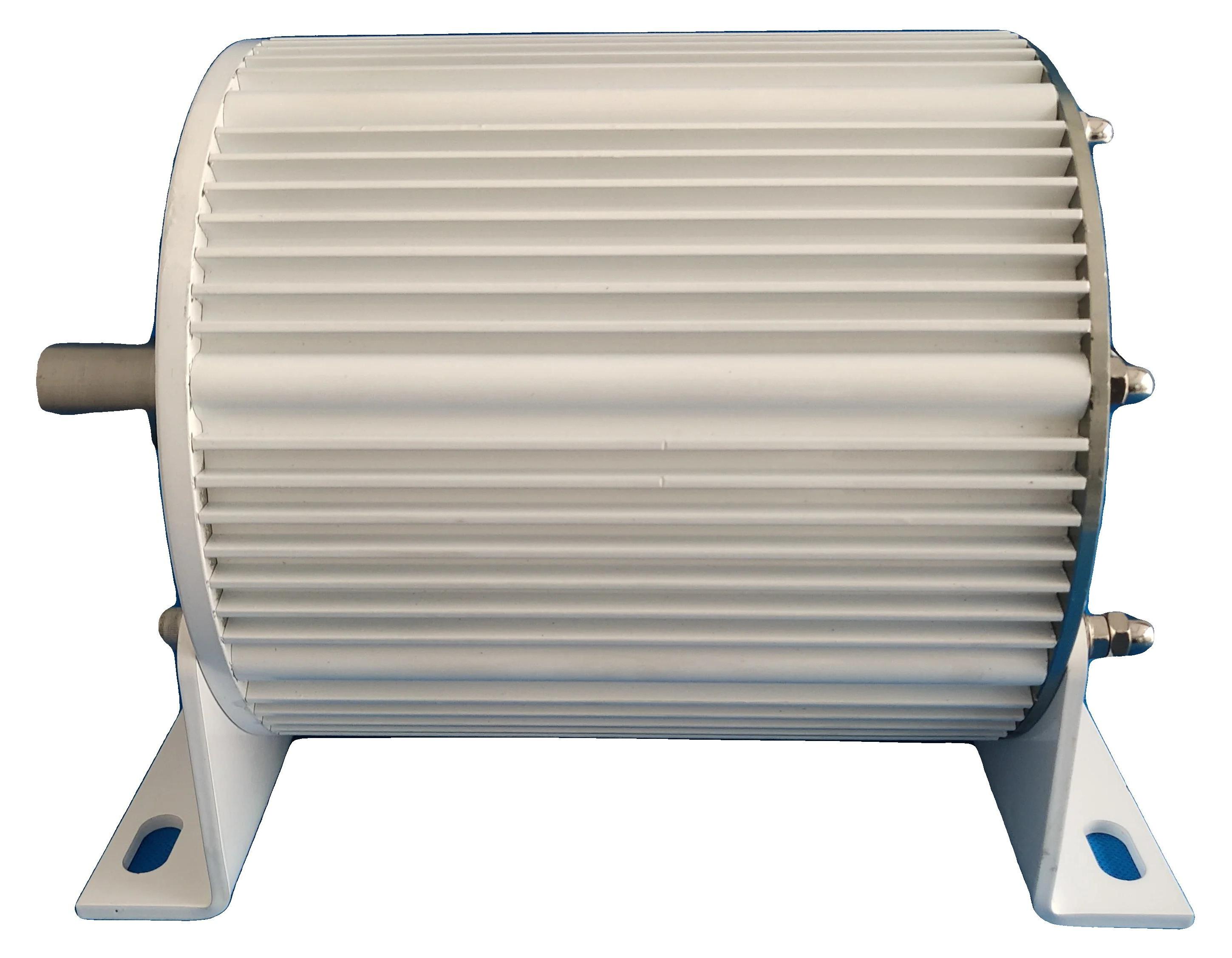 Windkraftgenerator, 220V, Niedrigdrehzahl-Dreiphasen-Generator mit Permanentmagnet, langlebiges Design, Mit Basis, 6000W, 220V