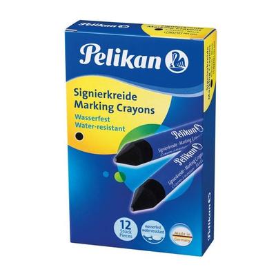Pelikan Signierkreide für rauhe Untergründe Schachtel, 12er Set, schwarz
