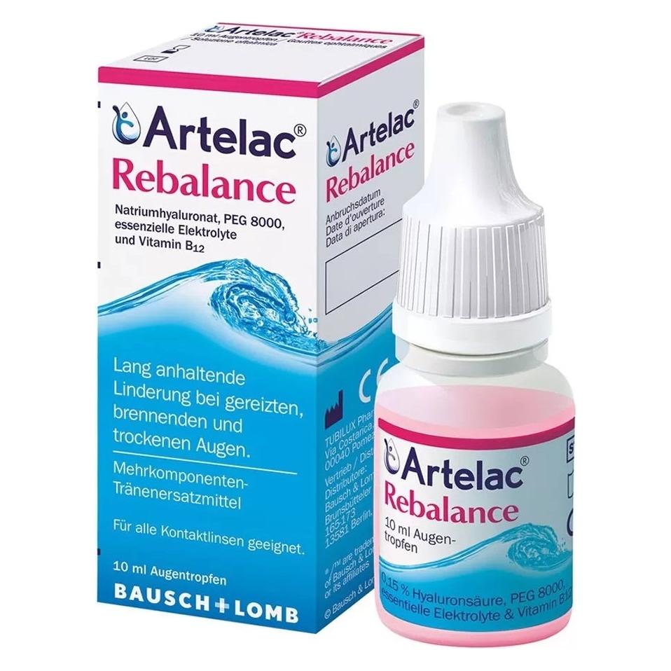 Bausch + Lomb Bausch & Lomb Bausch & Lomb, Artelac Rebalance, Protects Dry Eyes, Ophthalmic Gel, 10 ml Unisex (Augenpflege Gel, 10 ml) (70274105)