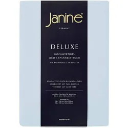 Janine Spannbetttuch Elastic-Jersey 5010 hellblau 200x200 cm