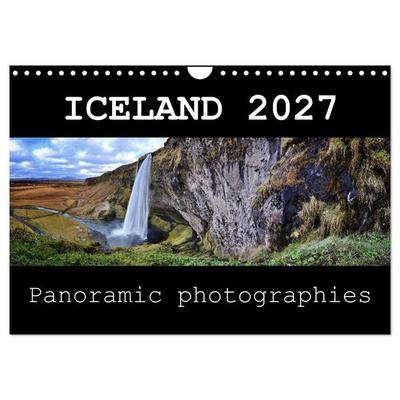 Iceland - Panoramic photographies (Wall Calendar 2027 DIN A4 landscape), CALVENDO 12 Month Wall Calendar
