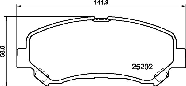 Don Bremsbelagsatz, Scheibenbremse Pcp1572 Für Nissan Suzuki Venucia