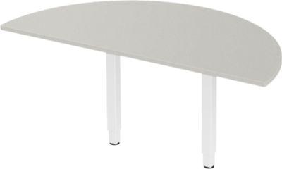 Schäfer Shop Select Ansatztisch ERGOSTYLE, 1/2 Kreis, Buche-Dekor/anthrazit