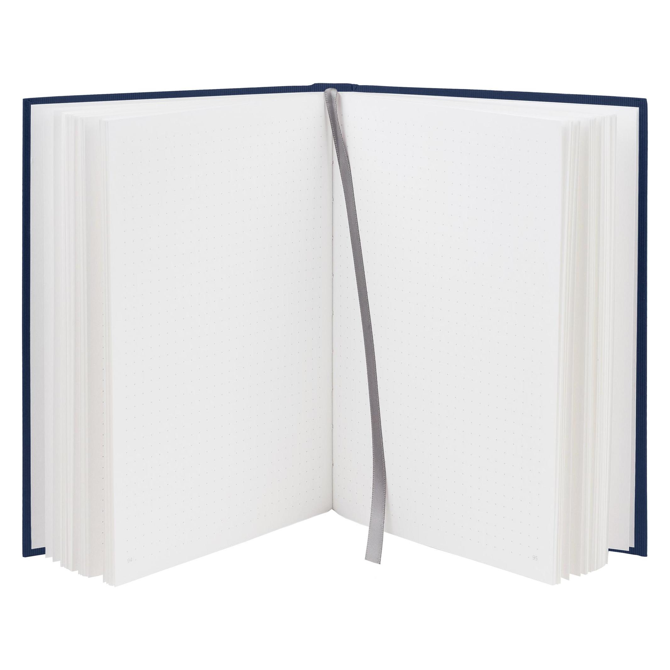 Rössler Notizbuch Soho navy (A5, Blanko, Harter Einband) (1882452901)