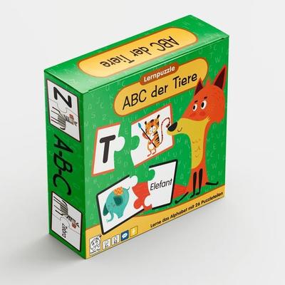 Lernpuzzle ABC der Tiere, von , Globe & Barbo Toys