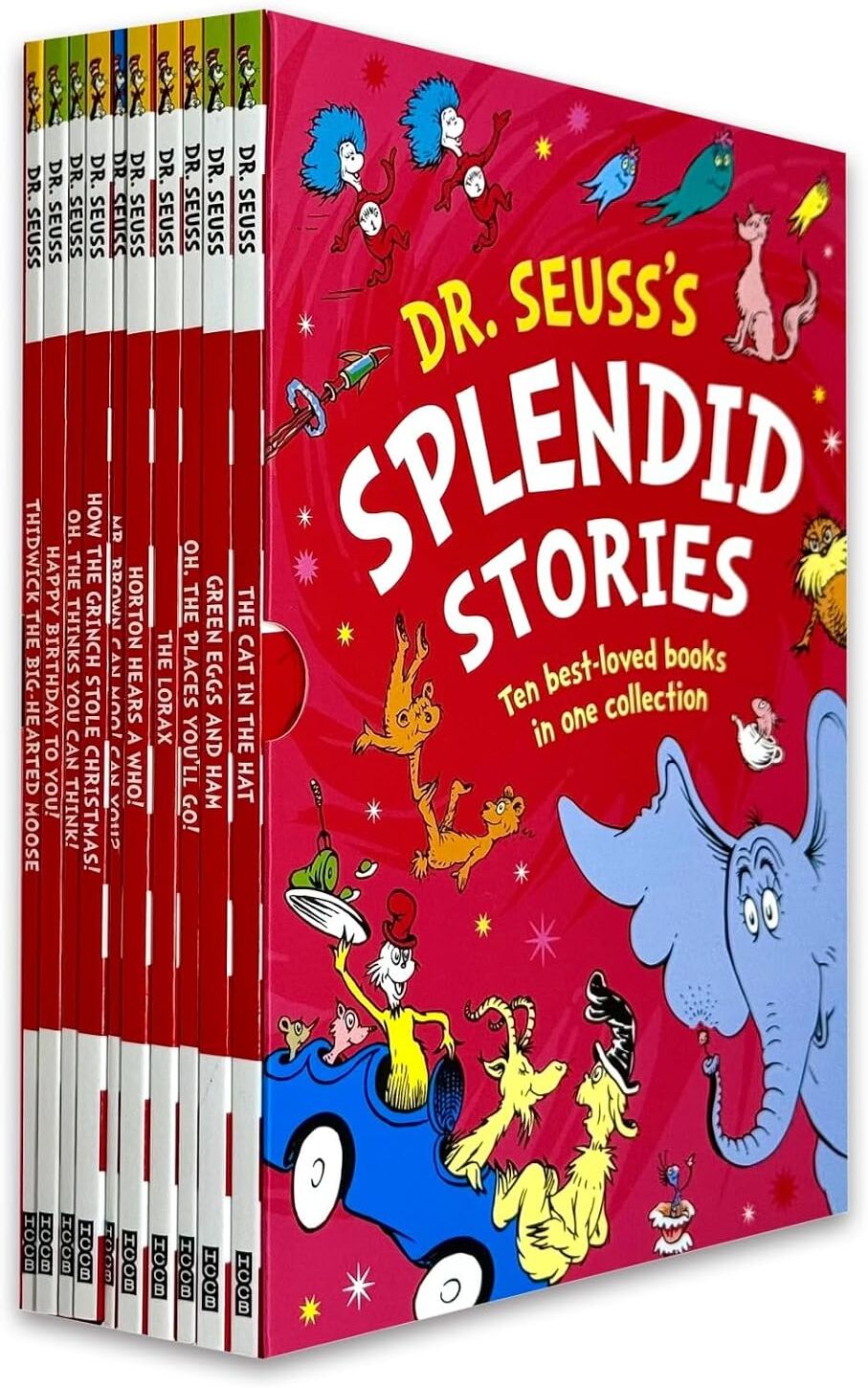 HarperCollins Children's Books Dr. Seuss's Splendid Stories 10 Books Collection Box Set by Dr. Seuss - Paperback - Ages 3+ - Cat in the Hat, Green Eggs and Ham & More Classic Tales