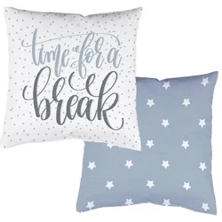 Schmidt Kissen Break 40 x cm Polyester Blau