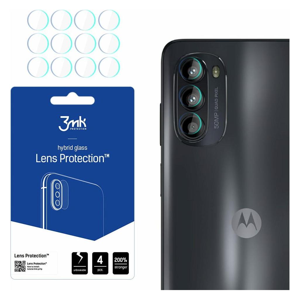 3MK Kamera-Schutzglas, Kameraglas (4 Stk., Motorola Moto G52, Motorola Moto G82) (GLASCAM-3MK-MG52)