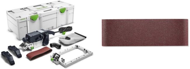 Set Festool Bandschleifer BS 75 E-Set + Schleifband L533X 75-P80 RU2/10