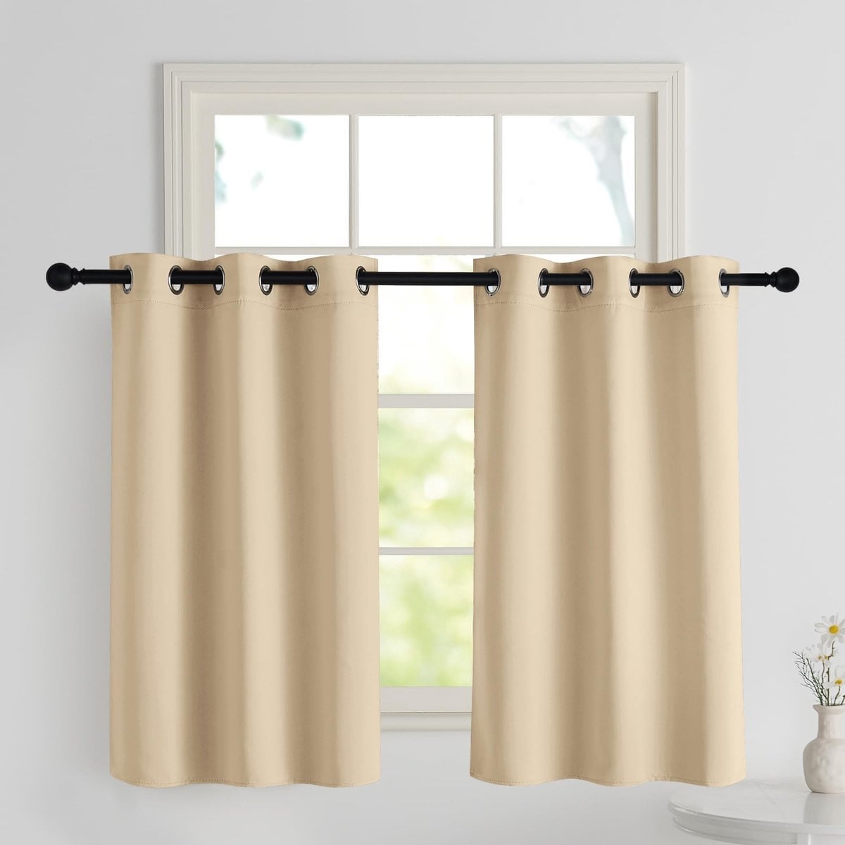 Dailygoods Verduisterende Gordijnen - 2 Panelen - Thermische Isolatie - Breedte: 90 cm, Hoogte: 100 cm