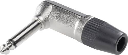 Cliff FM1088 Klinken-Steckverbinder 6.35mm Stecker, gewinkelt Polzahl: 2 Mono Silber