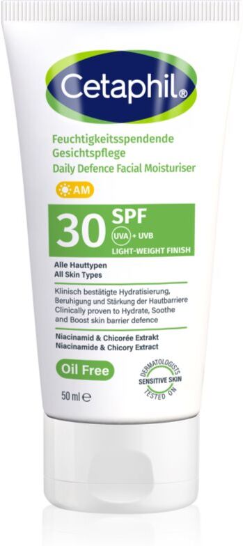 Cetaphil Daily Defence Face Moisturiser protective facial cream SPF 30 50 ml