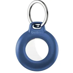 Belkin wasserfester Secure Holder mit Schlüsselanhänger für Apple AirTag, blau