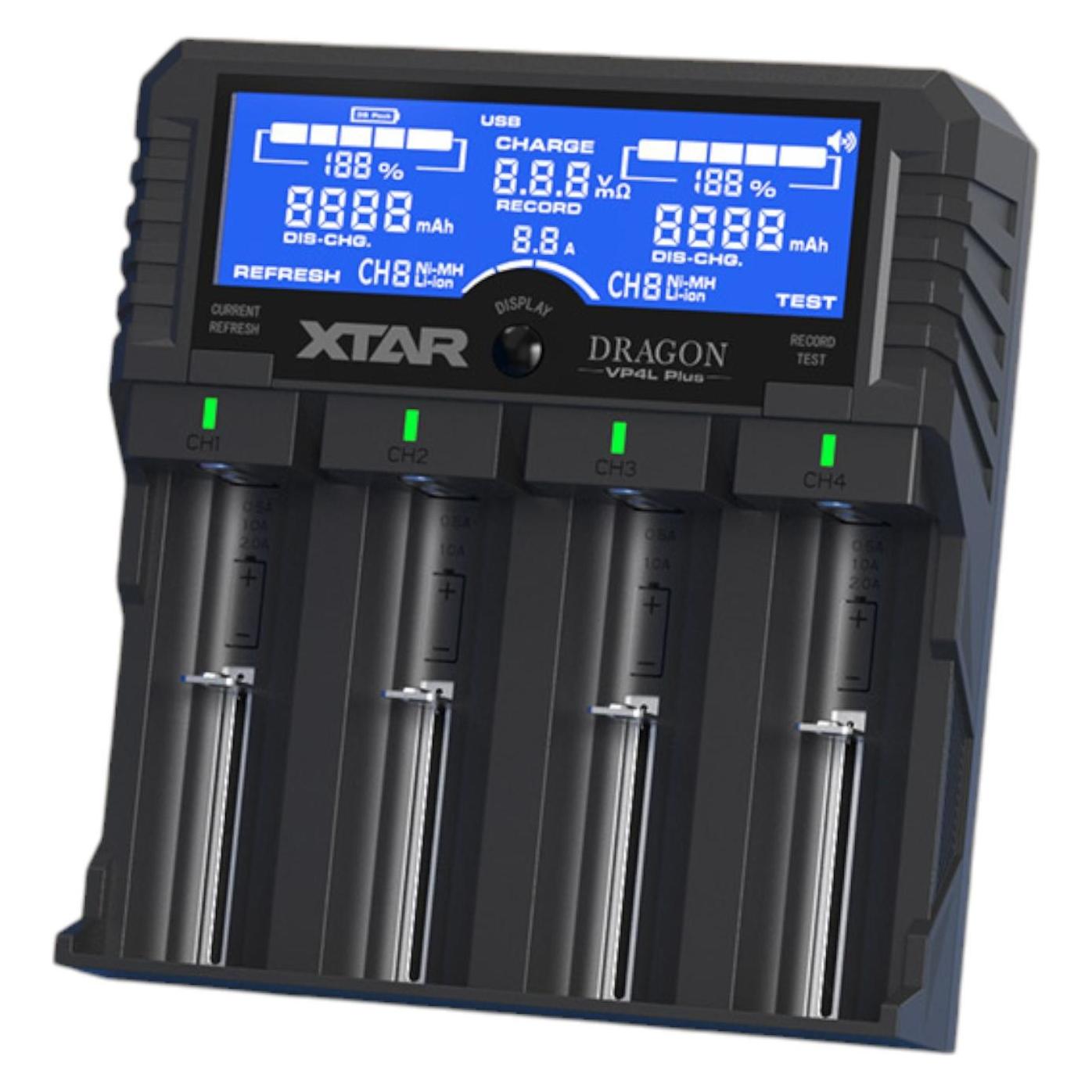 Xtar VP4L Plus batterijlader (A, AA, AAA, AAAA, C, D) (XTAR)