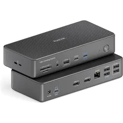 Purelink Vuelogic - USB4 Dock-D200-Dual Display (USB-C, 14 Ports), Dockingstation + USB Hub, Grau