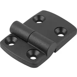 SCHARNIER AUSHÄNGBAR, LINKS 106X48, THERMOPLAST SCHWARZ, KOMP:EDELSTAHL, A1=27,5, A2=32,5, A3=48,5, A4=57,5