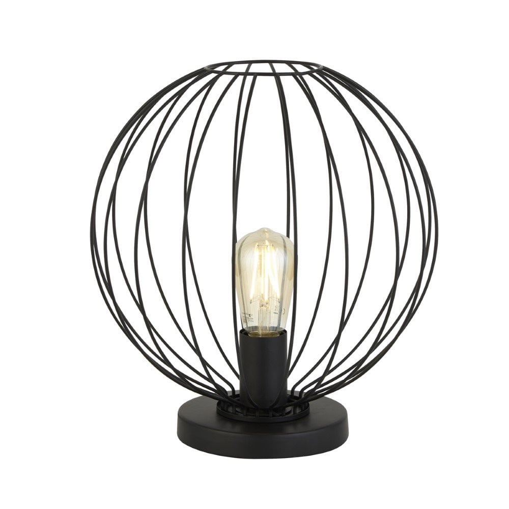 Searchlight Wire Tafellamp - Zwart - Metaal
