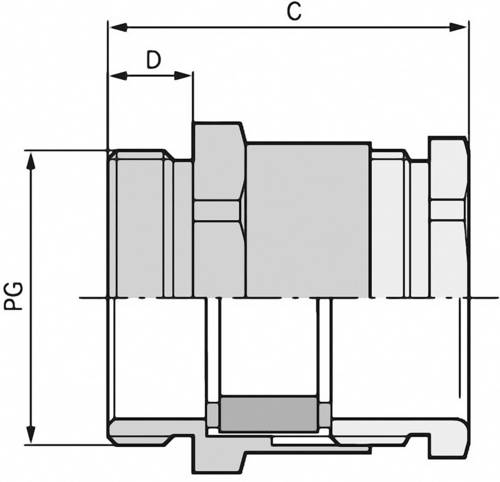 LAPP 52005490 Kabelverschraubung PG21 Messing Messing 25St.