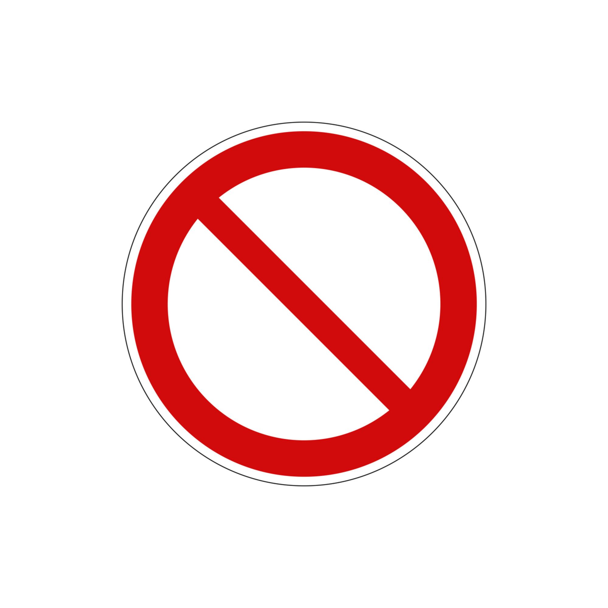 Eichner Verbotsschild Allgemeines Verbotszeichen PVC (9225-10020-020)