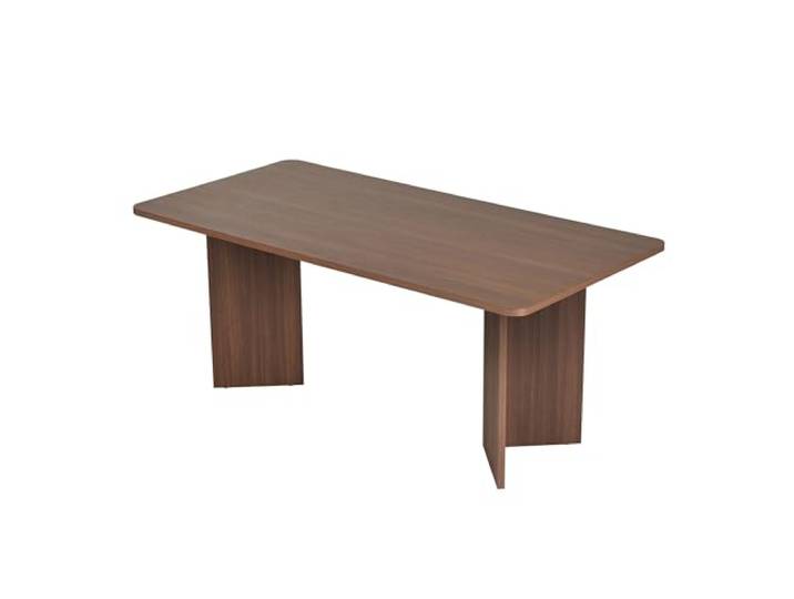 Moderner Esstisch in Walnuss, 180 x 90 x 75 cm 100% melaminbeschichtete Spanplatte, 25 mm dick stilvoll & langlebig, perfekt für Familienessen & Gesellschaft, 70 kg Tragkraft