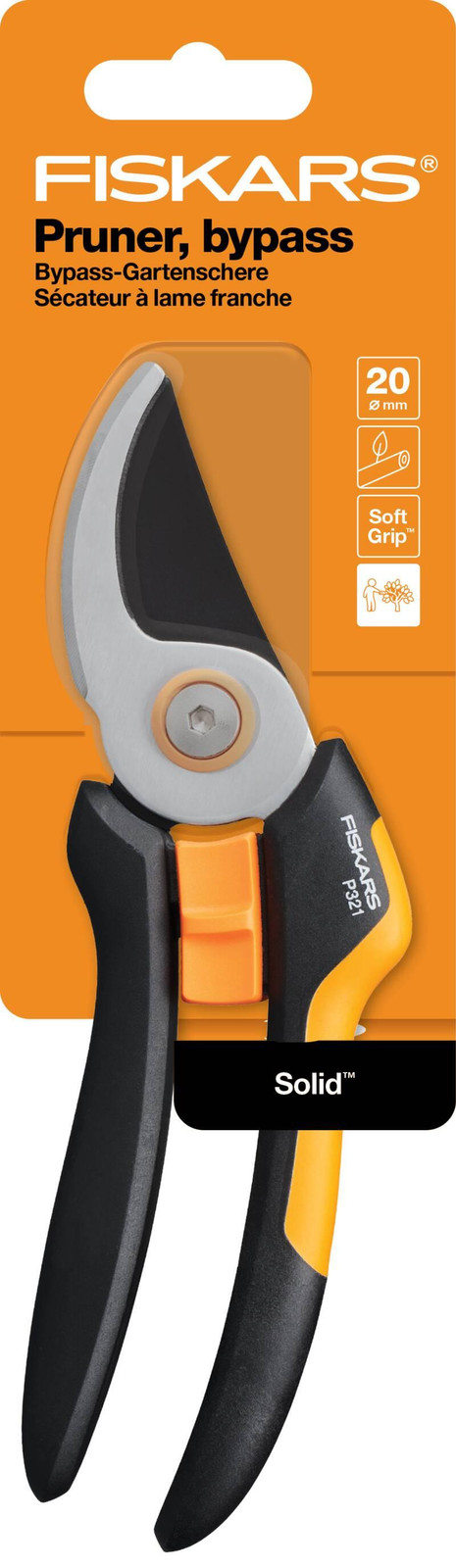 Fiskars Bypass-snoeischaar P321 SingleStep zwart/oranje
