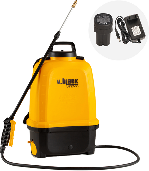 Pompe de pulvérisation électrique à dos Volpi V-BLACK VITA 16