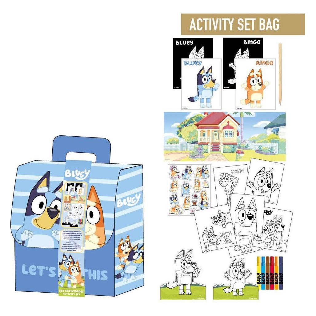 Cerda Bluey Colouring backpack set (70871659)