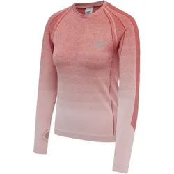 hummel GG12 Seamless Langarm Funktionsshirt Damen aura orange melange XXL