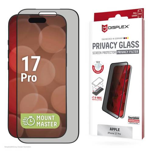 DISPLEX Displayschutzglas mit Blickschutz Apple iPhone 17 Pro 1 St. 02265
