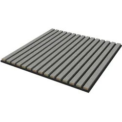 neu.holz, Wandpaneele, Akustik-Wandpaneel 4er Set Vang 1,44 m2 Eichenoptik, hellgrau () (1.44 m2, 60 x 60 cm)