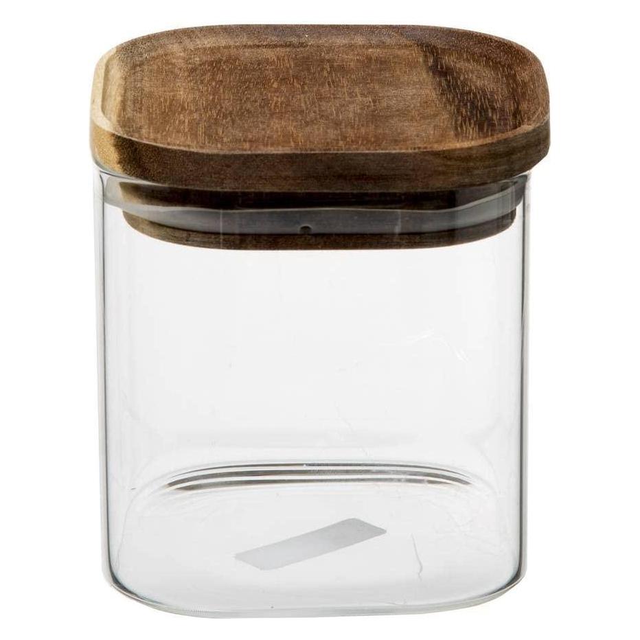 5Five Pojemnik szklany z pokrywką z drewna akacjowego, 0,6 L (0.60 l) (42467571)
