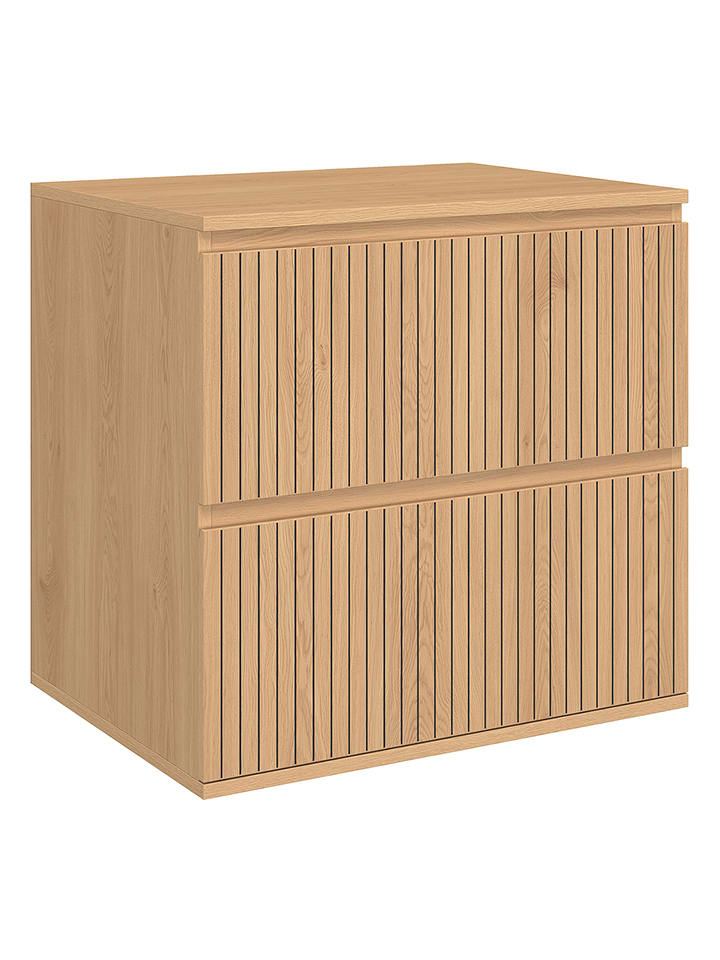 IDOMYA Essentials Waschbeckenunterschrank ''Faustine'' in Beige - (B)60 x (H)60 x (T)45 cm - onesize