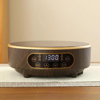 Inspired Living 1300W Electric Tea Stove Ceramic Hot Plate With 7 Level Heat Control (220V) wood Grain ue