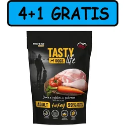 Tasty Dogs Life Putengelee-Schale 5x500g 4+1 GRATIS