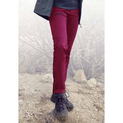 Trekkinghose LASCANA ACTIVE, Damen, Gr. 42, N-Gr, rot, Web, Obermaterial: 95% Polyamid, 5% Elasthan, unifarben, Basic lang, Hosen Trekkinghose, mit 3 Zipper Taschen