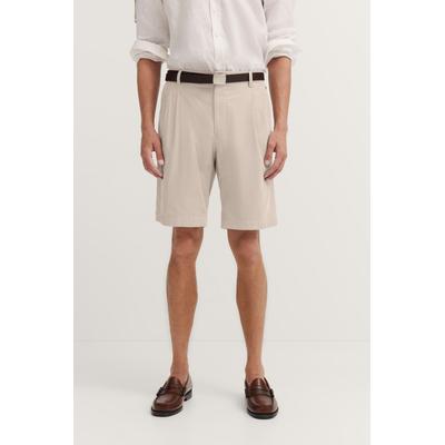 Bermudas BUGATTI, Herren, Gr. 46, Normalgrößen, beige (30, beige), 100% Baumwolle, unifarben, loose fit, Hosen Bermudas, Premium-Cord