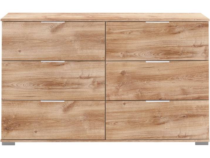 Schubkastenkommode WIMEX Easy , braun (plankeneichefarben), B:130cm H:83cm T:41cm, Sideboards