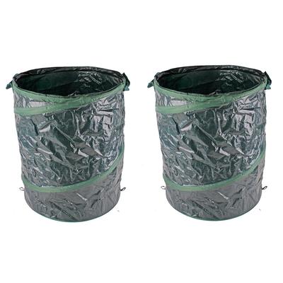 Mojawo 2er Gartenabfallsack Laubsack Biomüll selbstaufstellend Popup 90L